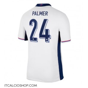 Inghilterra Cole Palmer #24 Prima Maglia Europei 2024 Manica Corta